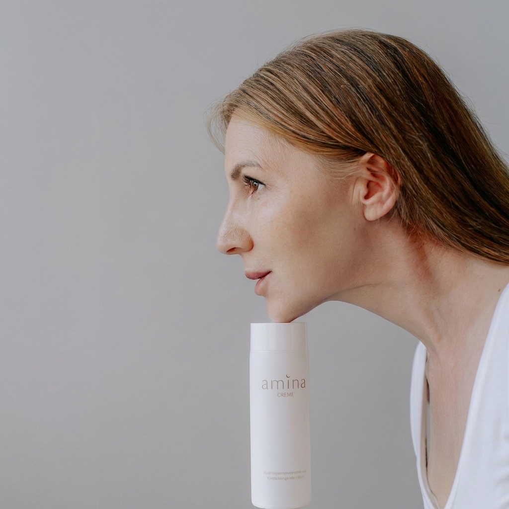 Amina mit ihrer Creme